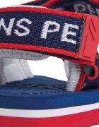 Pepe Jeans London Сандали с лого и велкро Червен/Тъмносин
