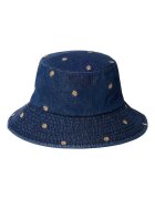Pepe Jeans London Шапка от деним с бродерии Тъмносин