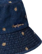 Pepe Jeans London Шапка от деним с бродерии Тъмносин