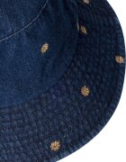 Pepe Jeans London Шапка от деним с бродерии Тъмносин