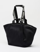 Pepe Jeans London Шопинг чанта Ariadna с релефно лого Черен