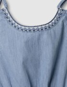 Pepe Jeans London Шпиц рокля от деним с еластична талия Лавандула