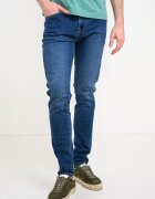 Pepe Jeans London Скини дънки със средновисока талия Тъмносин