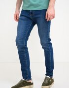 Pepe Jeans London Скини дънки със средновисока талия Тъмносин