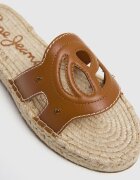 Pepe Jeans London Спортни обувки от еко кожа Карамел