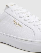 Pepe Jeans London Спортни обувки с лого и връзки Бял