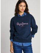 Pepe Jeans London Суитшърт с овално деколте и лого