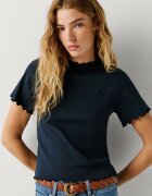 Pepe Jeans London Тениска с памук с лого Ултрамарин синьо