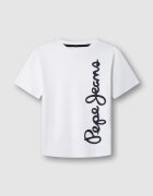 Pepe Jeans London Тениска с принт Черен/Бял