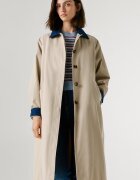 Pepe Jeans London Тренч Fionna с дънкови детайли Светло бежово