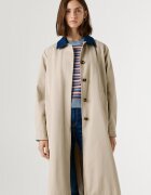 Pepe Jeans London Тренч Fionna с дънкови детайли Светло бежово
