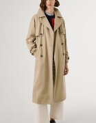Pepe Jeans London Тренч с копчета и колан Бежов