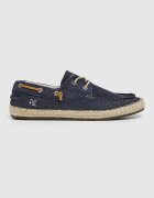 Pepe Jeans London Велурени мокасини Тъмносин/Крем