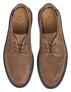 Pepe Jeans London Велурени обувки Derby Светлокафяв