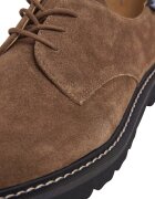 Pepe Jeans London Велурени обувки Derby Светлокафяв