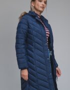 Pepe Jeans London Зимно яке с еко пух Тъмносин
