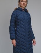 Pepe Jeans London Зимно яке с еко пух Тъмносин