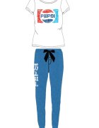 Pepsi Дамска памучна пижама Co Бял