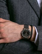 Philipp Blanc Кожена гривна със сплетен дизайн