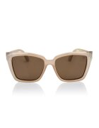 Philipp Blanc Унисекс масивни слънчеви очила Cat-Eye с поляризация Бежов