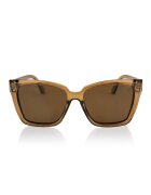 Philipp Blanc Унисекс масивни слънчеви очила Cat-Eye с поляризация Карамел