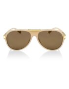 Philipp Blanc Унисекс слънчеви очила Aviator с поляризация Златист/Бежов