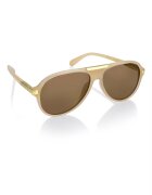 Philipp Blanc Унисекс слънчеви очила Aviator с поляризация Златист/Бежов