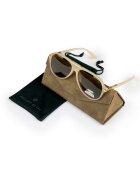 Philipp Blanc Унисекс слънчеви очила Aviator с поляризация Златист/Бежов