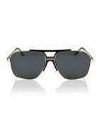 Philipp Blanc Унисекс слънчеви очила Aviator с поляризация Златист Черен