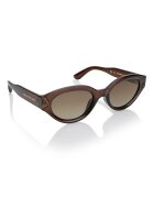 Philipp Blanc Унисекс слънчеви очила Cat-Eye с поляризация Коняк кафяв