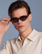 Philipp Blanc Унисекс слънчеви очила Cat-Eye с поляризация Коняк кафяв