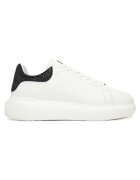 PHILIPP PLEIN Дамски кецове - FAES WSC2776 - естествена кожа - бял/черен