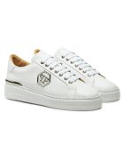 PHILIPP PLEIN Мъжки кецове естествена кожа - бели - PLE010N