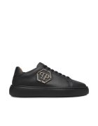 PHILIPP PLEIN Мъжки кецове естествена кожа - черни