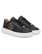 PHILIPP PLEIN Мъжки кецове естествена кожа - черни - MSC4022