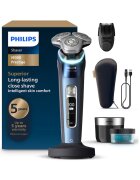 Philips Електрическа самобръсначка i9000 Prestige XP9201/33 - технология SkinIQ - 60 мин. автономност - сензор за налягане & LED циферблат за насочване ...