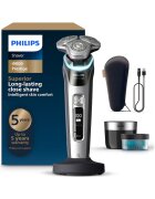 Philips Електрическа самобръсначка i9000 Prestige XP9201/33 - технология SkinIQ - 60 мин. автономност - сензор за налягане & LED циферблат за насочване ...