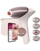 Philips Фотоепилатор IPL Lumea Series 9900 BRI977/00 - Сензор Smartskin - Технология SenseIQ - Връзка с приложението с функции Skin AI - Употреба с или без кабели - 450 000 ...