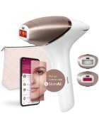 Philips IPL епилатор Lumea Series 9900 BRI950/01 - Сензор SmartSkin - Връзка с приложението с функцията Skin AI - Използване с или без кабели - 450 000 импулса - Аксесоари: ...