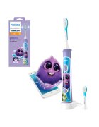 Philips Sonicare Kids HX6322/04 - Вграден Bluetooth® - 2 режима - 2 глави за четки - Брой движения/минута 62000 - Лилав