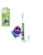 Philips Sonicare Kids HX6322/04 - Вграден Bluetooth® - 2 режима - 2 глави за четки - Брой движения/минута 62000 - Зелен