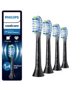 Philips Sonicare Резерва Plaque Defense HX9044/88 - 4 глави за четка - Standard - Click-on - Синхронизация в режим BrushSync - Черен