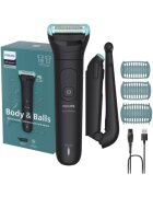 Philips Тример на тялото BG5480/15 с хипоалергенна метална мрежа - Автономия 100 мин - Функция за бързо зареждане - Удължителна дръжка за употреба на ...