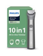 Philips Тример за брада и коса 10 в 1 Multigroom All in One MG5920/15 - технология BeardSense - самонаточващи се стоманени остриета - 11 настройки за дължина ...