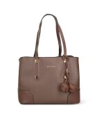 Pierre Cardin Чанта Lysianne от еко кожа с 2 отделения - Сиво-кафяв