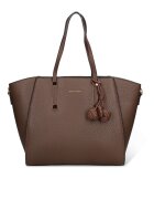 Pierre Cardin Чанта Seraphina Ultra от еко кожа с пискюли - Сиво-кафяв