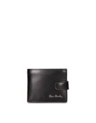Pierre Cardin Кожен портфейл Corvus Nova с капса - Черен