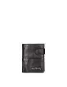 Pierre Cardin Кожен портфейл Sombreuil с капса - Черен