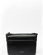 Pierre Cardin Кожена чанта с малко лого - Черен
