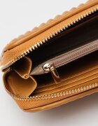 Pierre Cardin Портмоне от еко кожа с цип Кафяв
